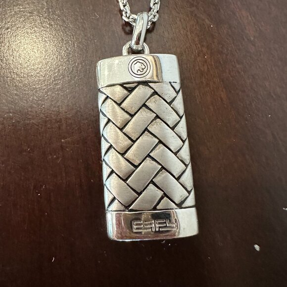 Effy Sterling Silver Herringbone Rectangular Necklace 22" - Picture 1 of 13